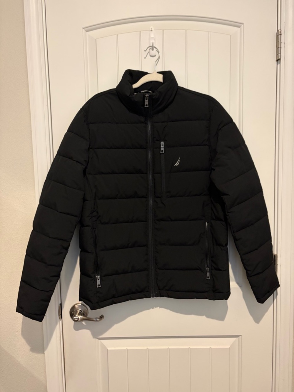 Nautica Black Quilted Puffer Coat